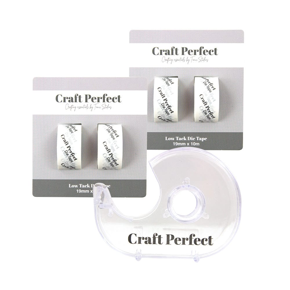 Craft Perfect Adhesives Craft Perfect - 2 Packs of Low Tack Die Tape & FREE Dispenser - PB14