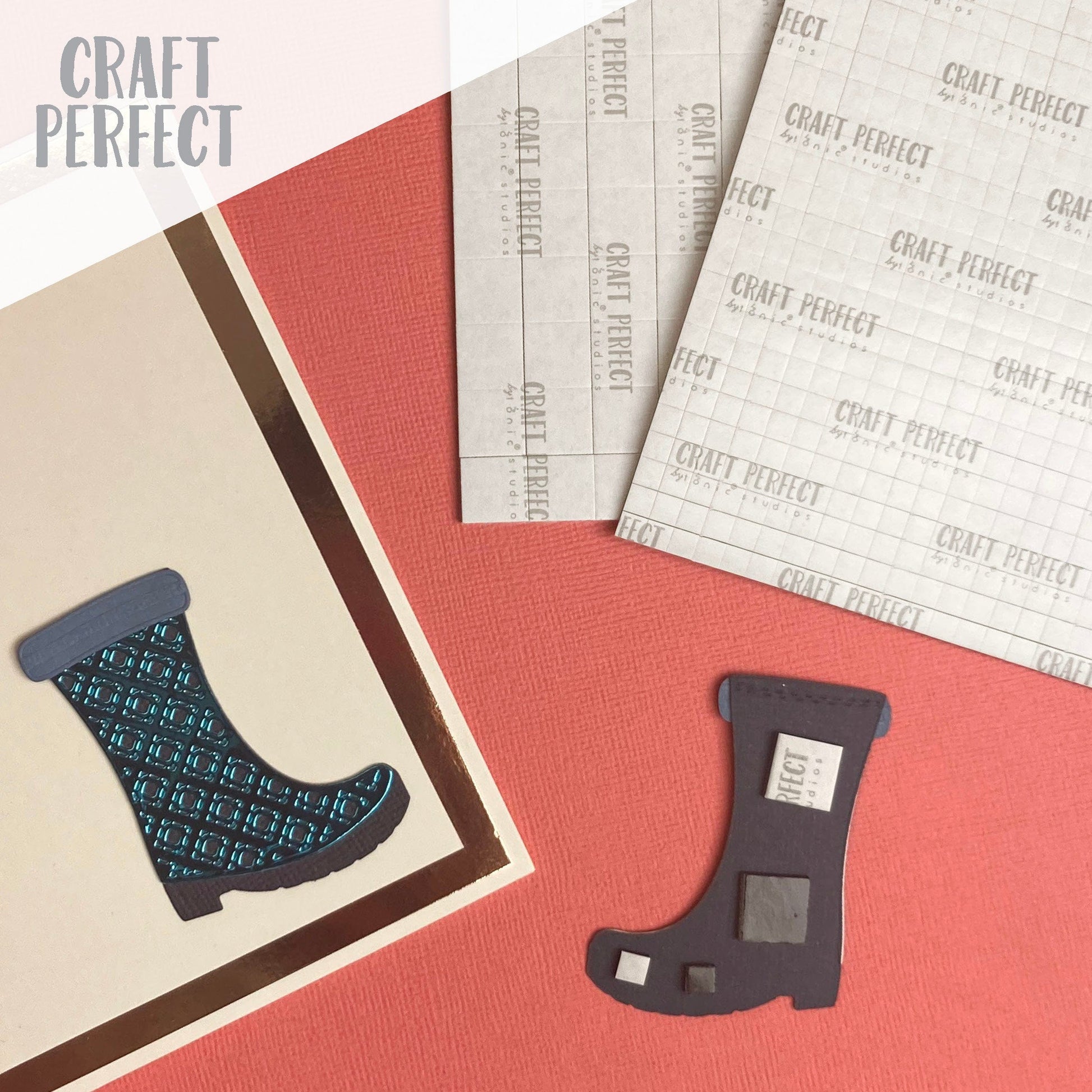 Craft Perfect Adhesives Craft Perfect - Adhesives - Dimensional Foam Pads - Black -  12mm (96 pads)  - 9754e