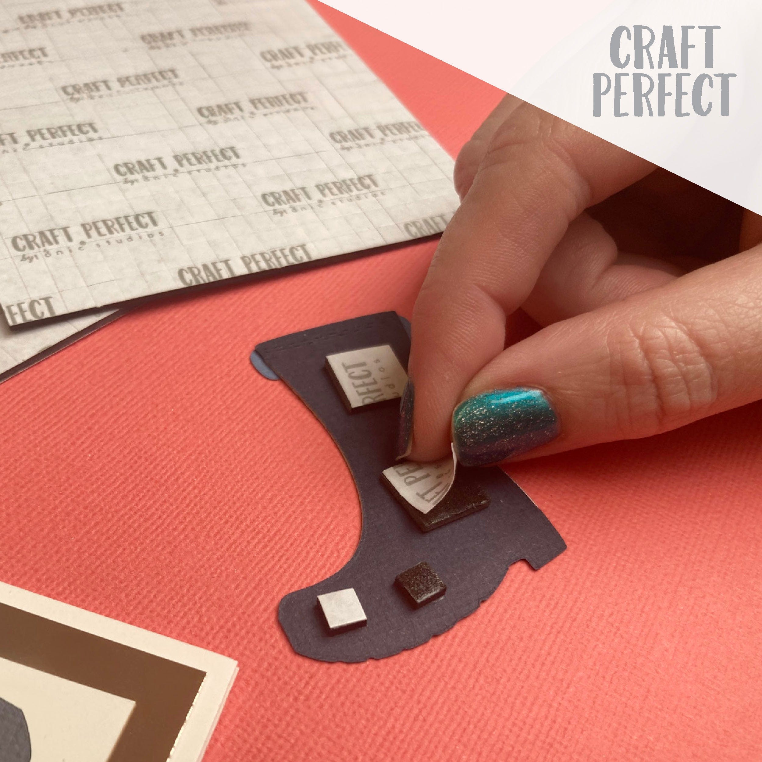 Craft Perfect Adhesives Craft Perfect - Adhesives - Dimensional Foam Pads - Black - 5mm (609 pads)  - 9753e