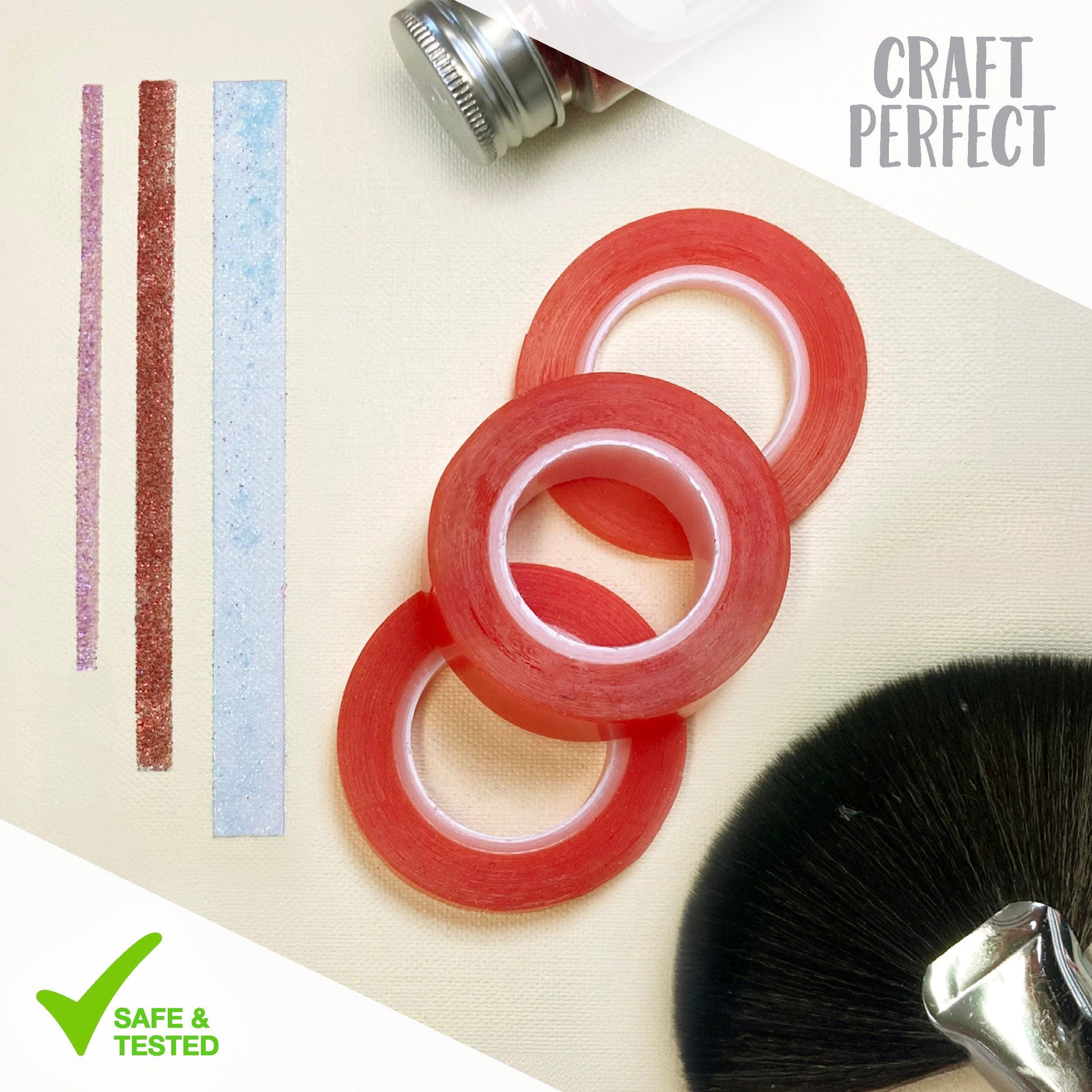 Craft Perfect Adhesives Craft Perfect - Adhesives - Double Sided Redline Tape - 12mm x 5m - 9733E