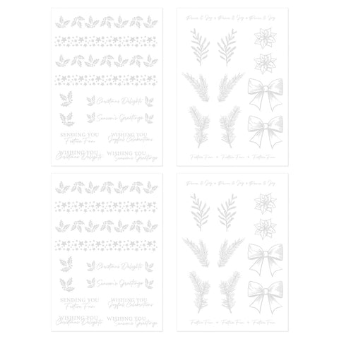 Craft Perfect Adhesives Timeless Tidings Foil Fusion Adhesive Sheets - 5533e