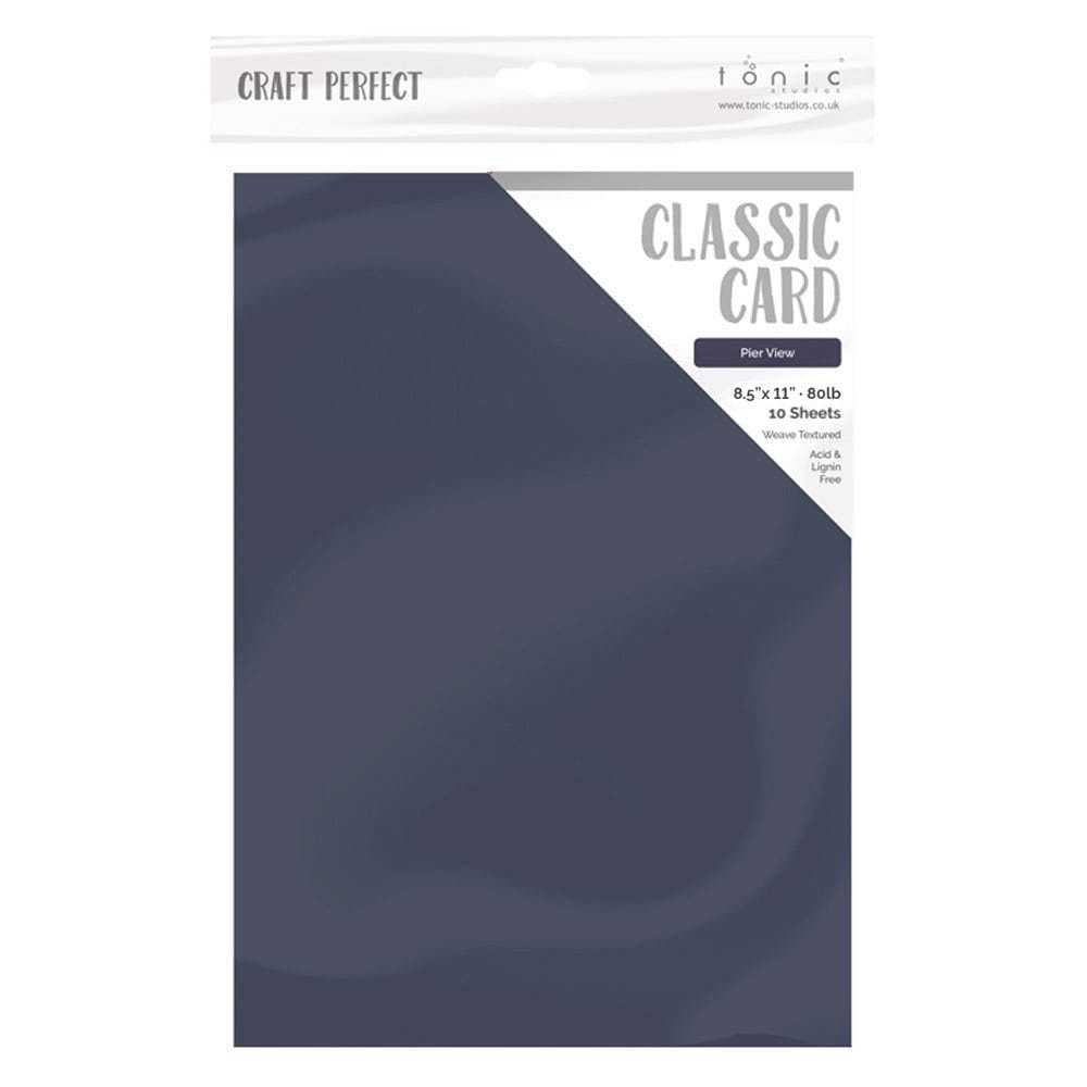 Craft Perfect Classic Card 8.5x11 Pier View Weave Textured Cardstock (10 pack) - 9696e