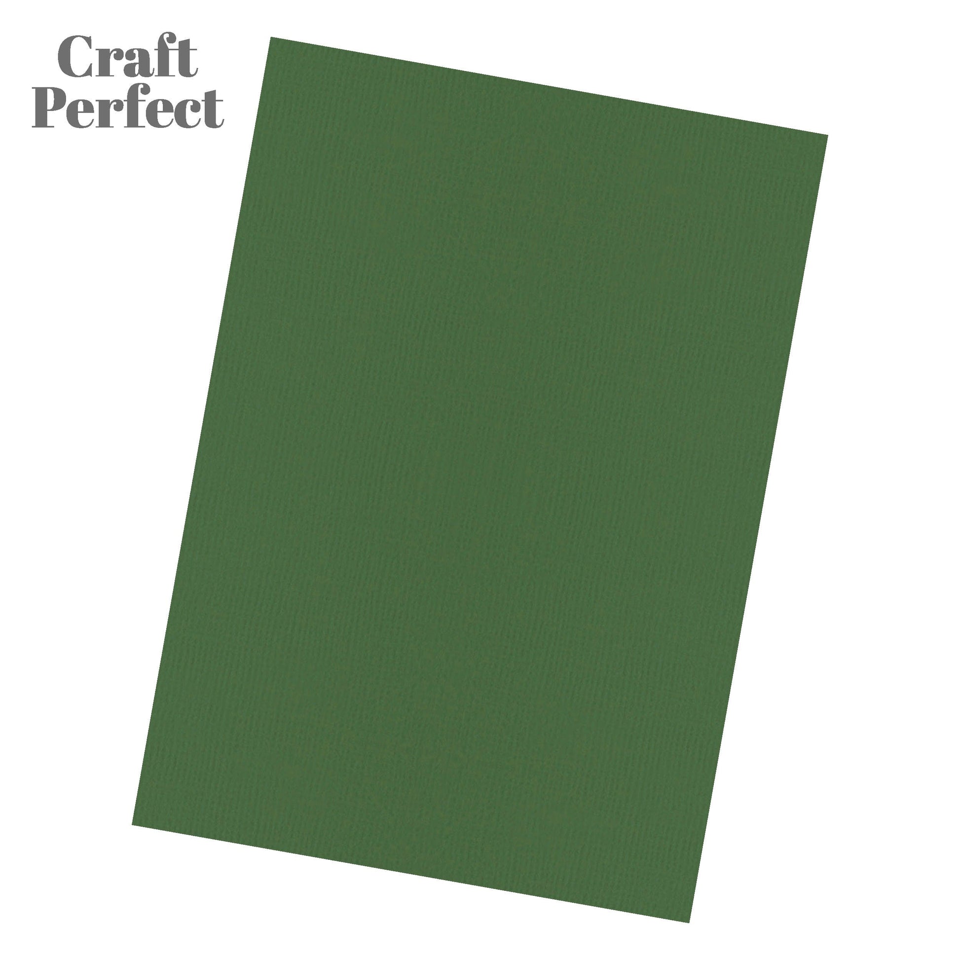 Craft Perfect Classic Card Classic Card  - Fern Green - Weave Textured - A4 - 9037e10
