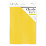 Load image into Gallery viewer, Craft Perfect Classic Card Classic Card - Marigold Yellow - Weave Textured - A4 - 9028e10