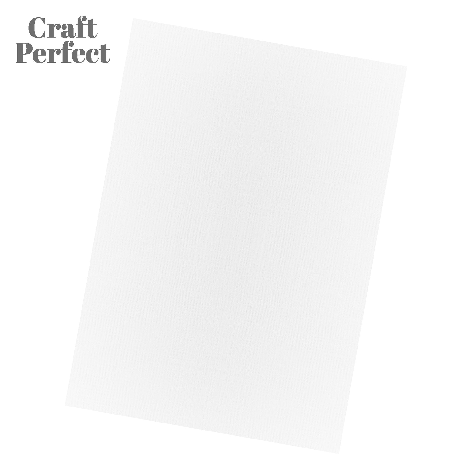 Craft Perfect Classic Card Craft Perfect - Classic Card  - Bright White - Weave Textured - A4(10/PK) - 9016e