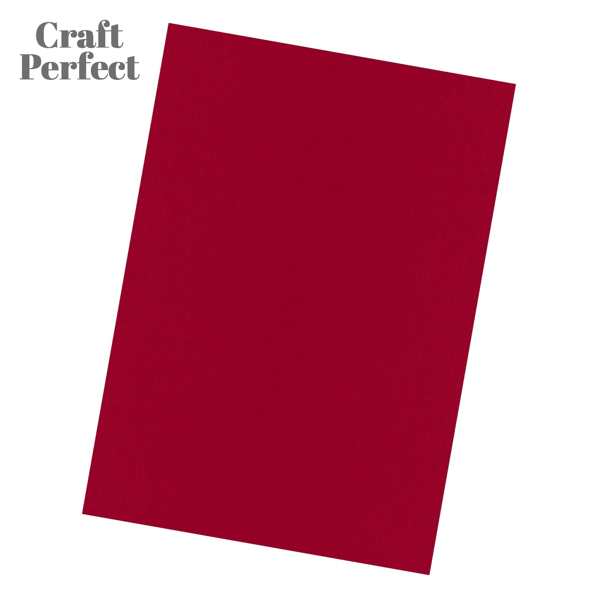 Craft Perfect Classic Card Craft Perfect - Classic Card - Cherry Red - Weave Textured - A4(10/PK) - 9076e