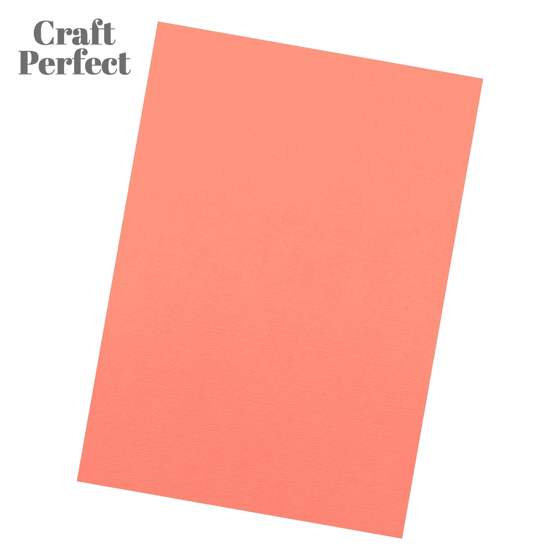Craft Perfect Classic Card Craft Perfect - Classic Card  - Coral Pink - Weave Textured - A4(10/PK) - 9063e