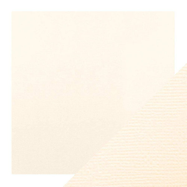 Craft Perfect Classic Card Craft Perfect - Classic Card - Ivory White - Weave Textured - 12" x 12" (5/PK) - 9136E