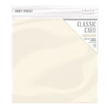 Load image into Gallery viewer, Craft Perfect Classic Card Craft Perfect - Classic Card - Ivory White - Weave Textured - 12&quot; x 12&quot; (5/PK) - 9136E
