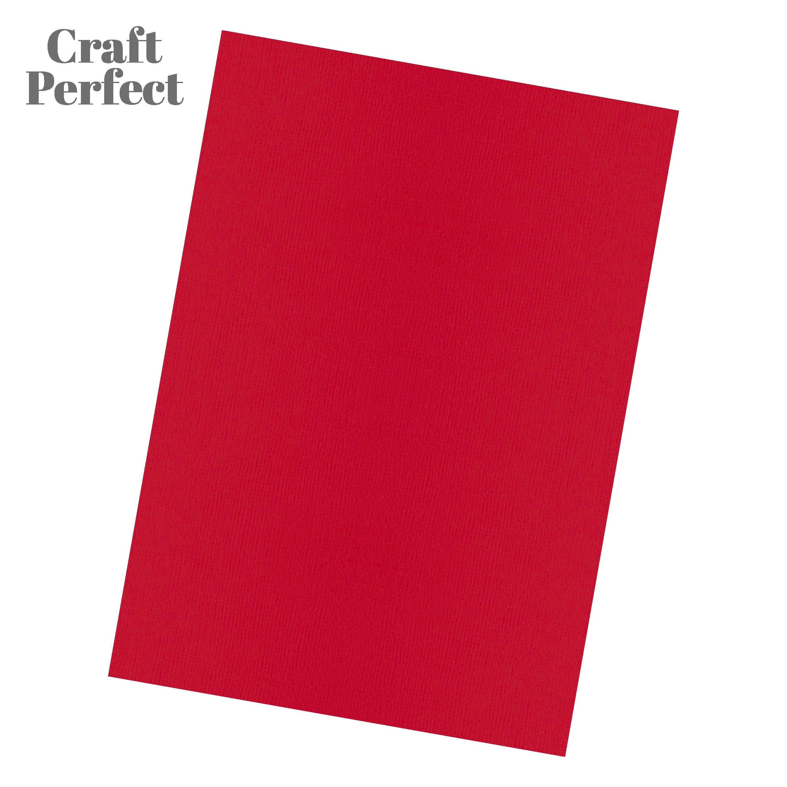 Craft Perfect Classic Card Multipack of 20 - Classic Card -  Chilli Red - A4 - 9075E20