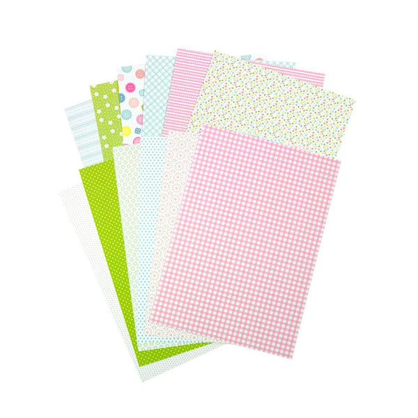Craft Perfect Classic Card Sew Crafty Pretty Patterned Papers - 5025e