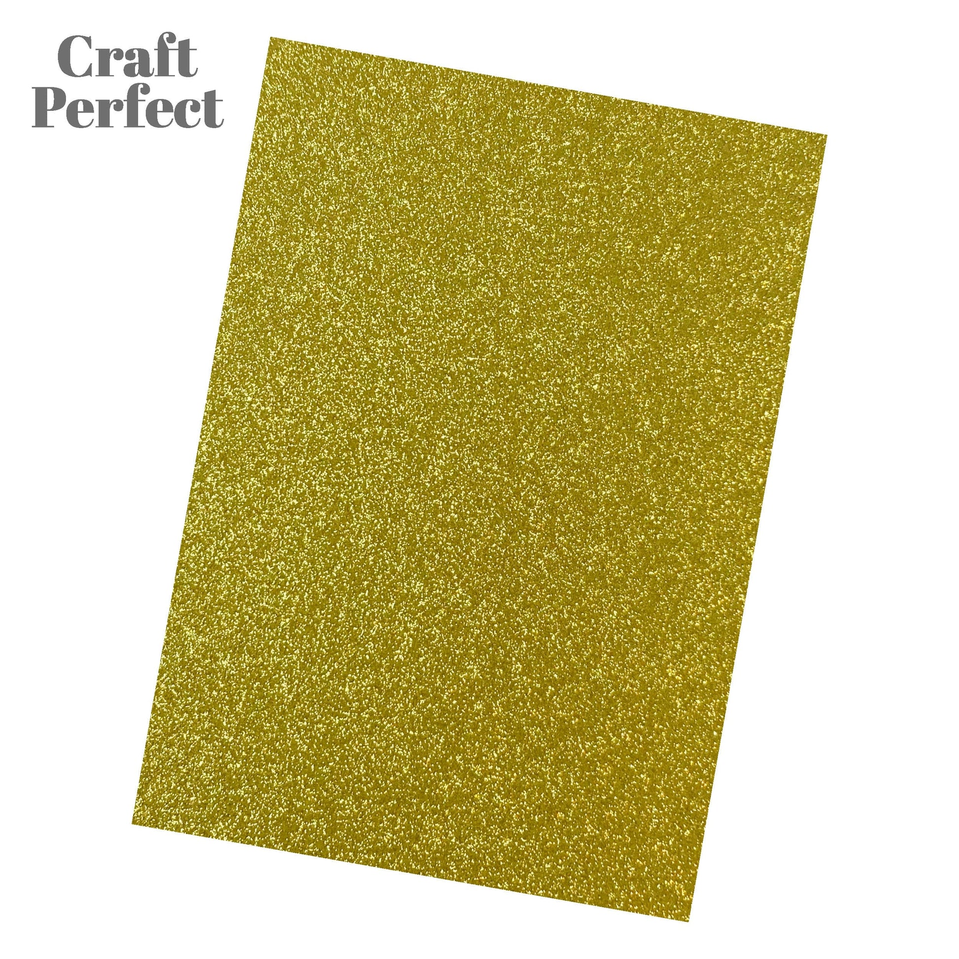 Craft Perfect Glitter Card Craft Perfect - Glitter Card - Gold Dust - A4 (5/PK) - 9940E