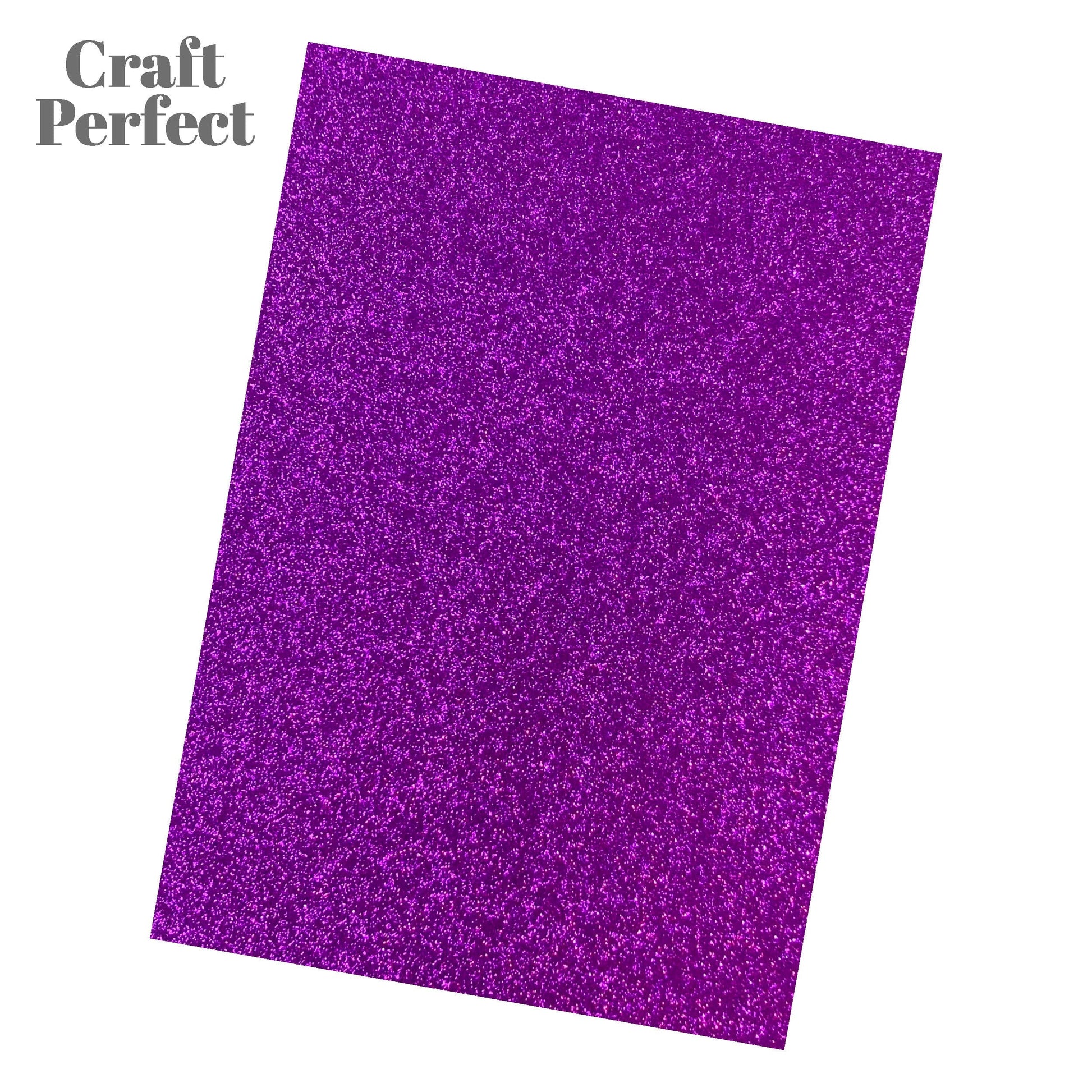 Craft Perfect Glitter Card Craft Perfect - Glitter Card - Nebula Purple - A4 (5/PK) - 9946e