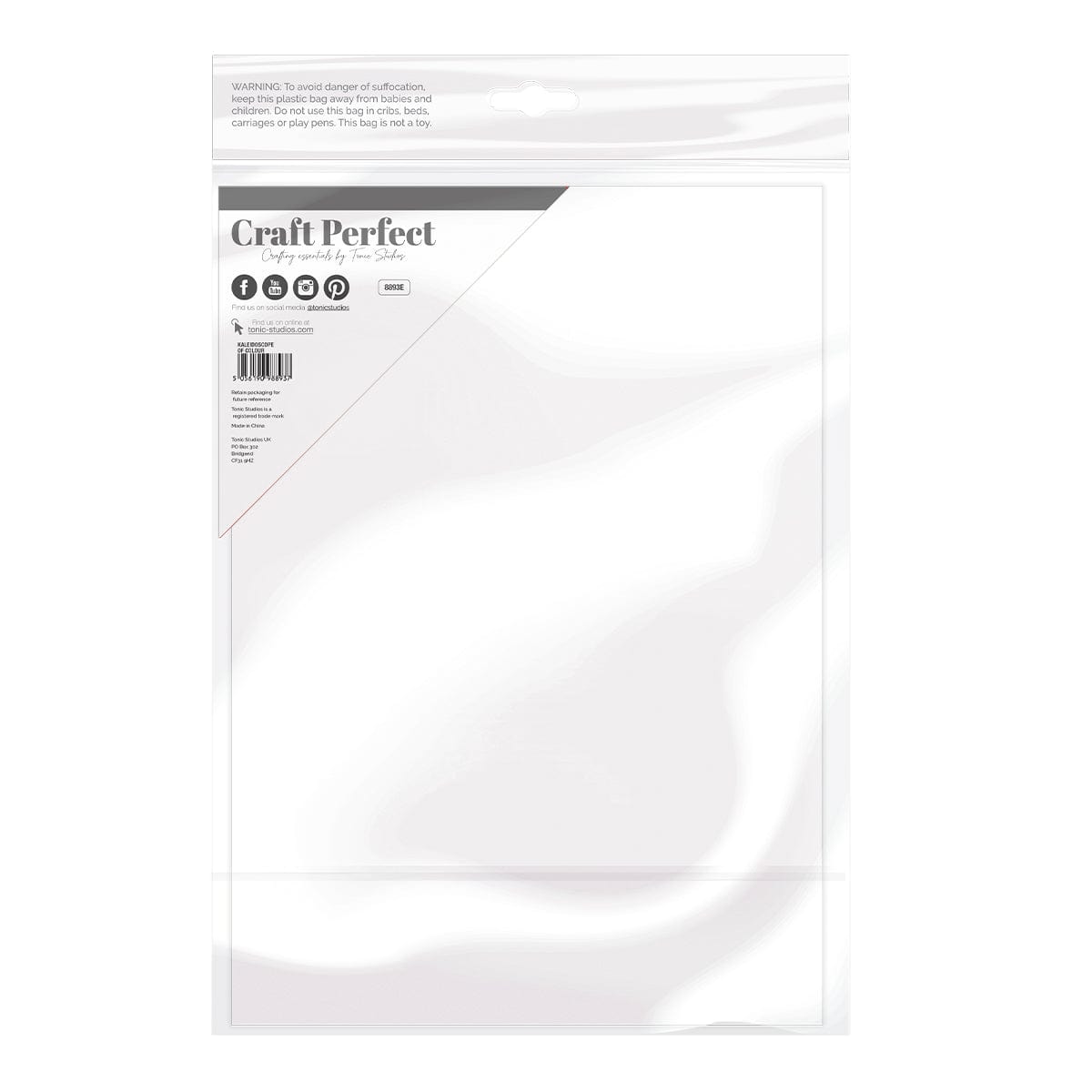 Craft Perfect Glitter Card Craft Perfect - Ombre Glitter Card - Kaleidoscope of Colours - A4 (5/PK) - 8893E