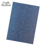 Load image into Gallery viewer, Craft Perfect Glitter Card Multipack of 3 Glitter Card -Cobalt Blue- A4 - 9953E3
