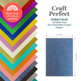 Load image into Gallery viewer, Craft Perfect Glitter Card Multipack of 3 Glitter Card -Cobalt Blue- A4 - 9953E3