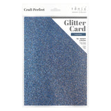 Load image into Gallery viewer, Craft Perfect Glitter Card Multipack of 3 Glitter Card -Cobalt Blue- A4 - 9953E3
