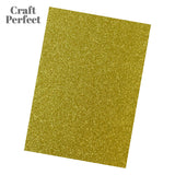 Load image into Gallery viewer, Craft Perfect Glitter Card Multipack of 3 Glitter Card - Gold Dust - A4- 9940E3
