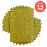 Load image into Gallery viewer, Craft Perfect Glitter Card Multipack of 3 Glitter Card - Gold Dust - A4- 9940E3