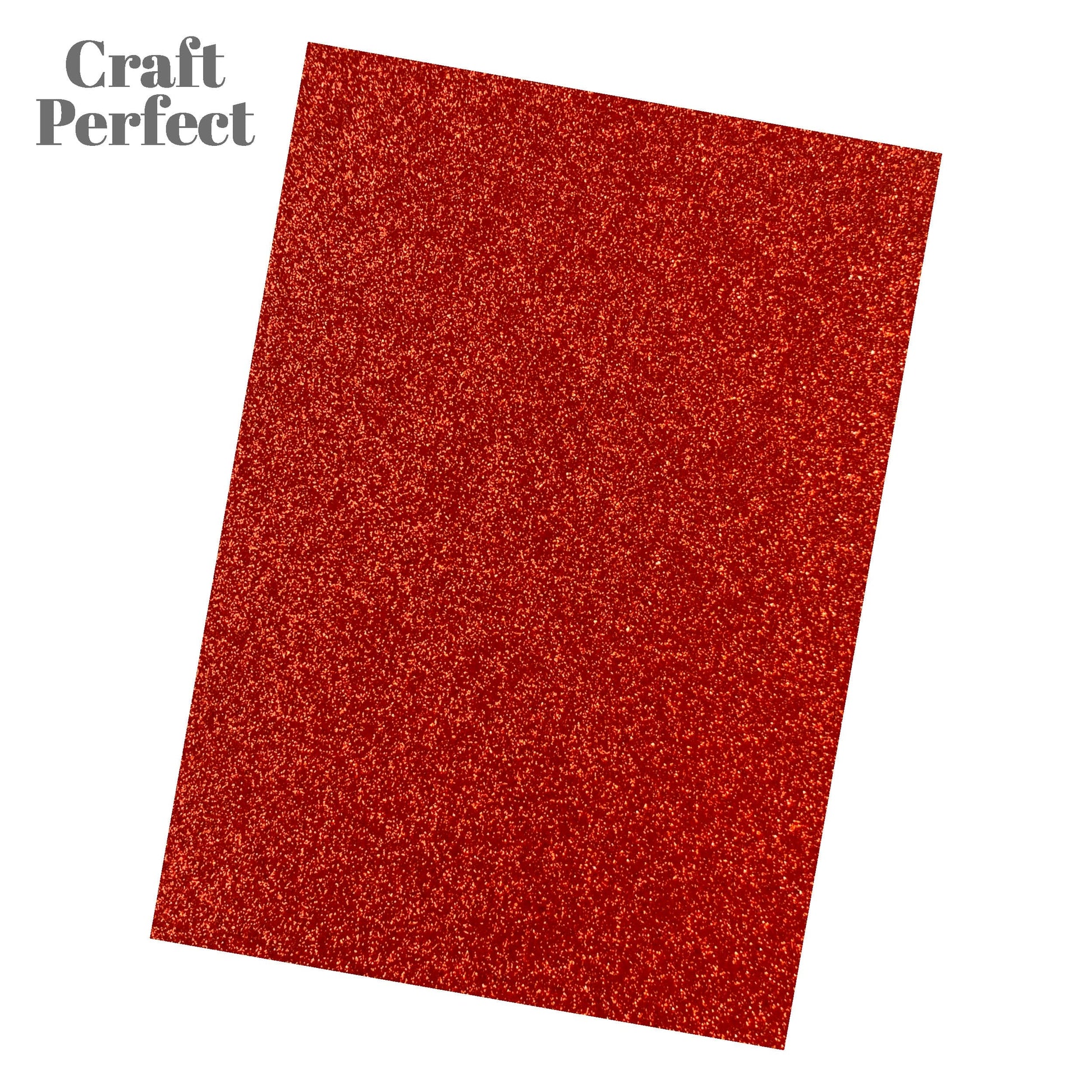 Craft Perfect Glitter Card Multipack of 3 Glitter Card - Ruby Ritz A4 - 9944E3