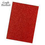 Load image into Gallery viewer, Craft Perfect Glitter Card Multipack of 3 Glitter Card - Ruby Ritz A4 - 9944E3