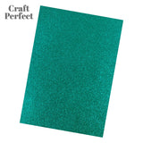 Load image into Gallery viewer, Craft Perfect Glitter Card Multipack of 3 Glitter Card -Turquoise Lake - A4 - 9954E3
