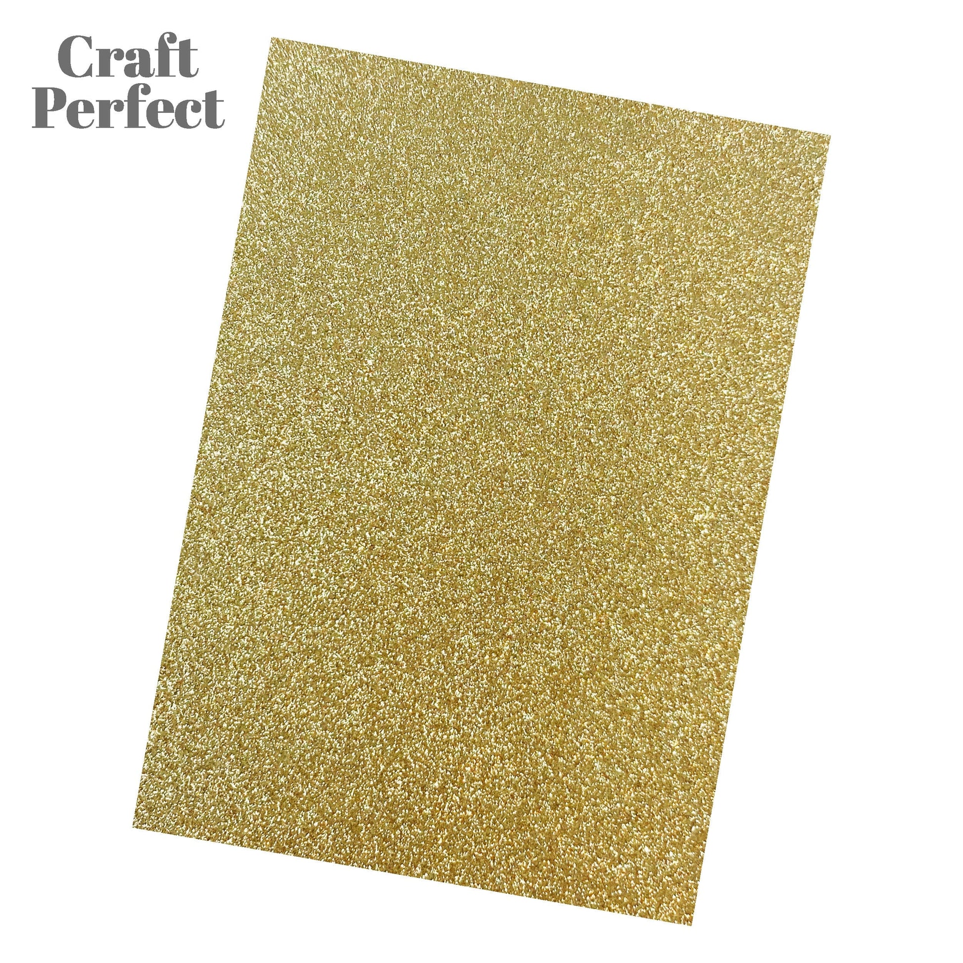 Craft Perfect Glitter Card Multipack of 3 Glitter Card - Welsh Gold - A4 - 9942E3