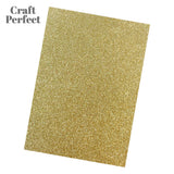 Load image into Gallery viewer, Craft Perfect Glitter Card Multipack of 3 Glitter Card - Welsh Gold - A4 - 9942E3