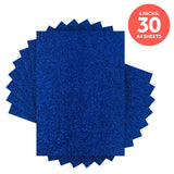 Load image into Gallery viewer, Craft Perfect Glitter Card Multipack of 6 Glitter Card - Midnight Topaz - A4 - 9947E6