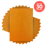 Load image into Gallery viewer, Craft Perfect Glitter Card Multipack of 6 Glitter Card -Sugared Coral - A4 - 9957E6