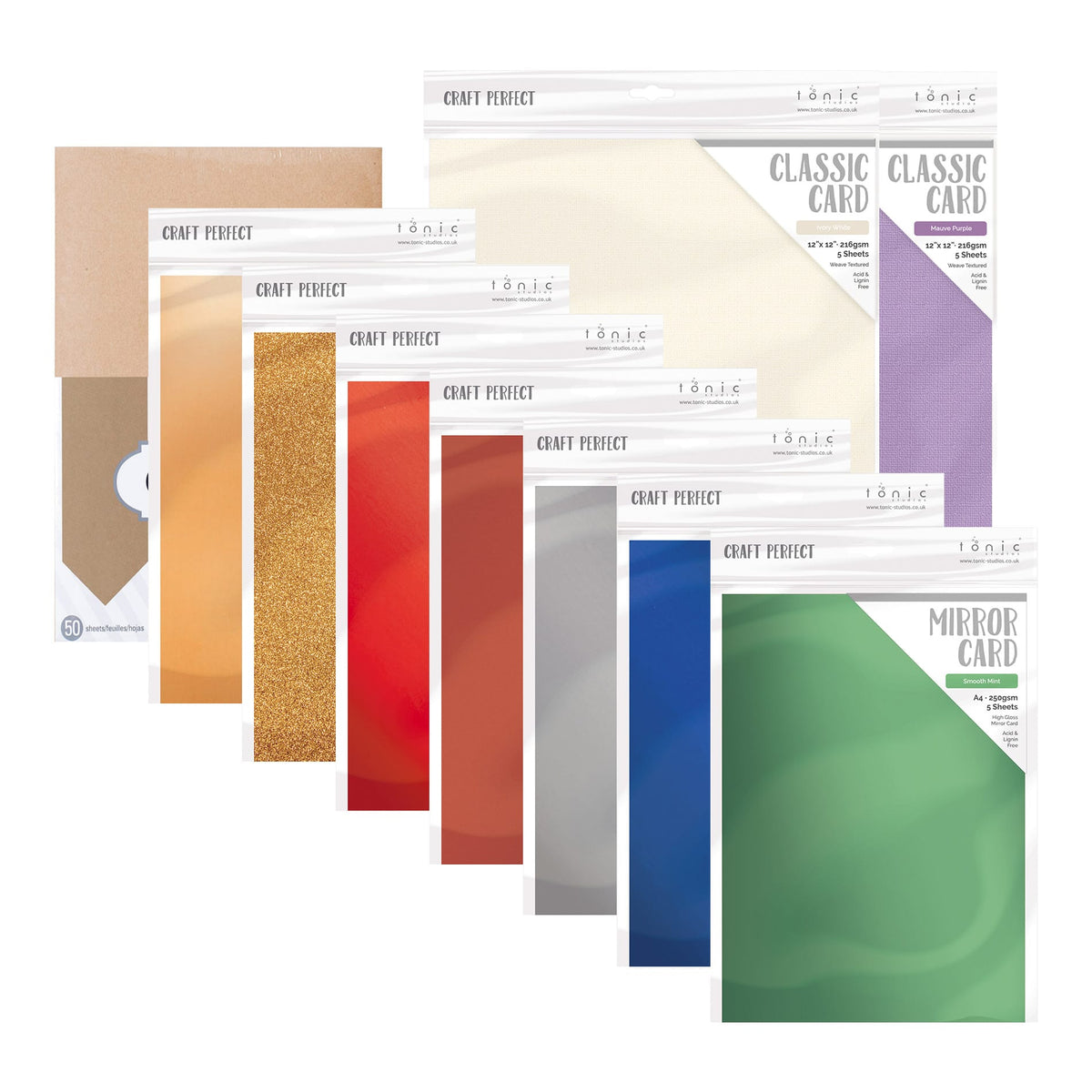 Craft Perfect Hidden Bundle Mixed Cardstock - Festive Fireplace Collection