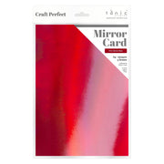 Craft Perfect Iridescent Mirror Card Craft Perfect - Iridescent Mirror Card - Fire Stone Red - A4 (5/PK) - 9770E