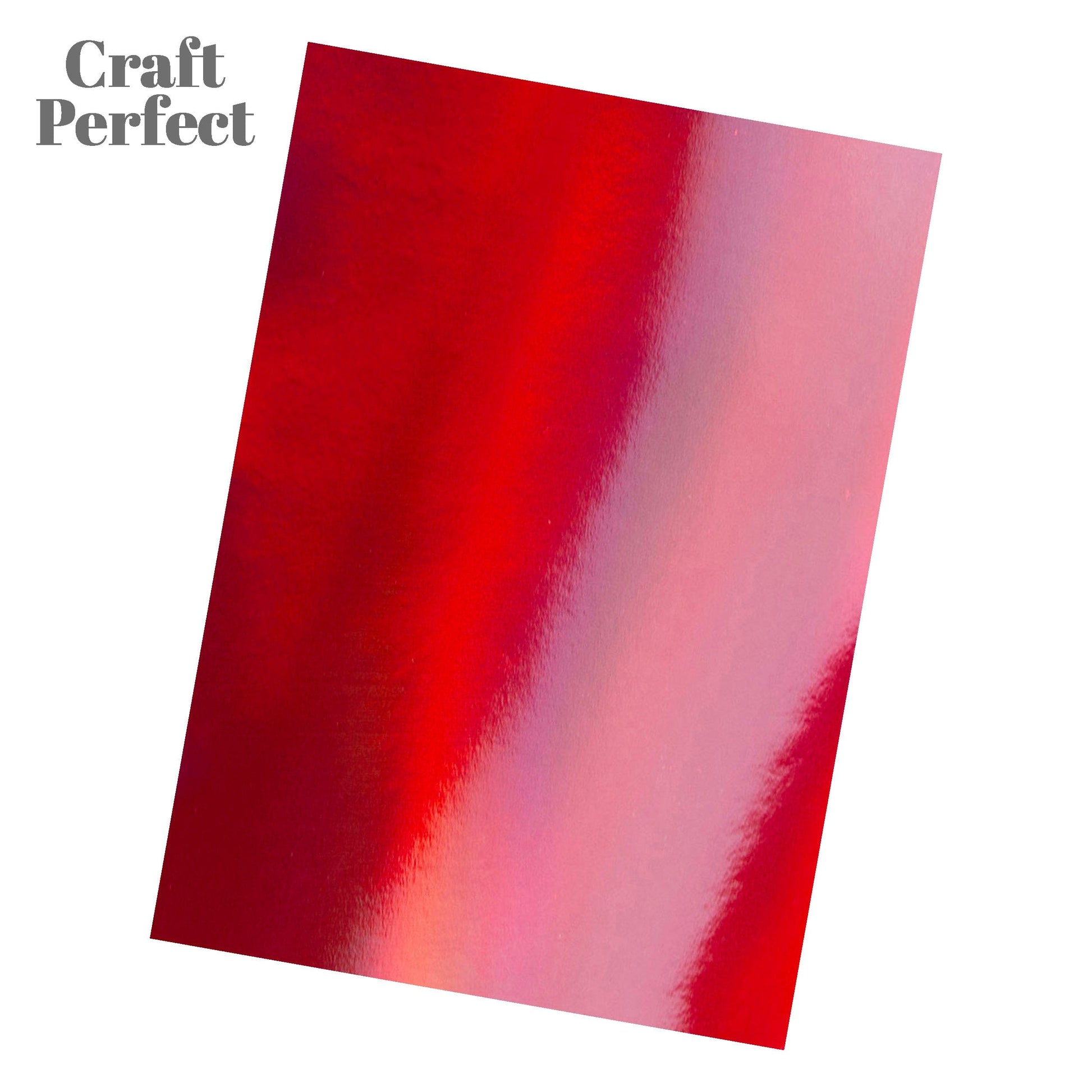 Craft Perfect Iridescent Mirror Card Craft Perfect - Iridescent Mirror Card - Fire Stone Red - A4 (5/PK) - 9770E