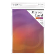 Craft Perfect Iridescent Mirror Card Craft Perfect - Iridescent Mirror Card - Indian Summer - A4 (5/PK) - 9782e