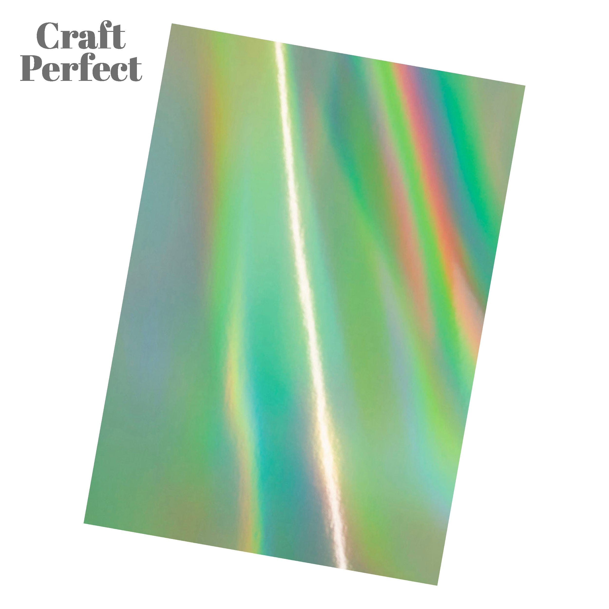 Craft Perfect Iridescent Mirror Card Craft Perfect - Iridescent Mirror Card - Water Sprite - A4 (5/PK) - 9776E