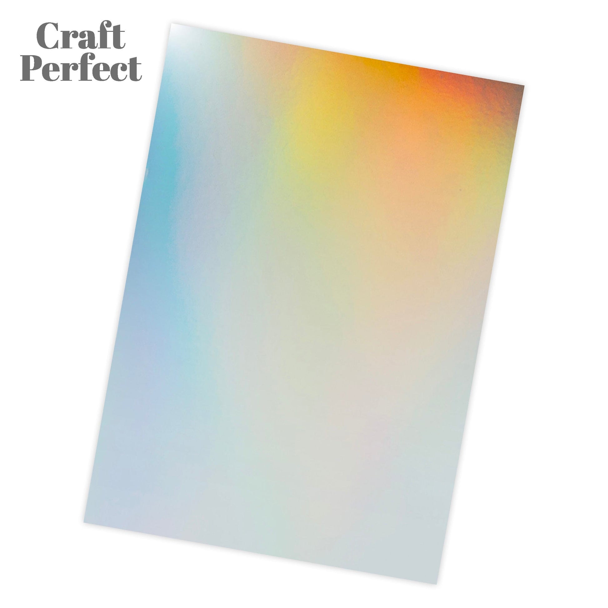 Craft Perfect Iridescent Mirror Card Craft Perfect - Mirror Card - High Gloss - Holo Waves - A4 (5/PK) - 9448e