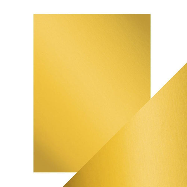 Craft Perfect Mirror Card 8.5x11 Gold Pearl Mirror Card Satin Effect Cardstock (5 pack) - 9481e