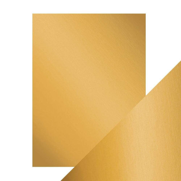 Craft Perfect Mirror Card 8.5x11 Honey Gold Mirror Card Satin Effect Cardstock (5 pack) - 9487e