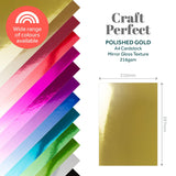 Load image into Gallery viewer, Craft Perfect Mirror Card Craft Perfect - Mirror Card - Polished Gold A4 - 9436E