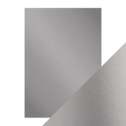 Craft Perfect Mirror Card Craft Perfect â€“ Mirror Card - Satin Effect - Frosted Silver - A4 - 250gsm - 5 Sheet - 9467E