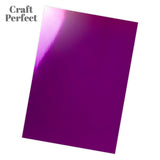 Load image into Gallery viewer, Craft Perfect Mirror Card Multipack of 4 Mirror Card - Electric Purple A4 - 9440E4