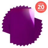 Load image into Gallery viewer, Craft Perfect Mirror Card Multipack of 4 Mirror Card - Electric Purple A4 - 9440E4