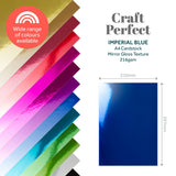 Load image into Gallery viewer, Craft Perfect Mirror Card Multipack of 4 Mirror Card -Imperial Blue A4 - 9443E4