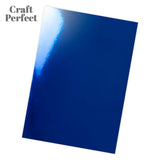 Load image into Gallery viewer, Craft Perfect Mirror Card Multipack of 4 Mirror Card -Imperial Blue A4 - 9443E4