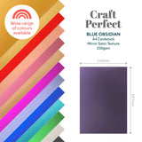 Load image into Gallery viewer, Craft Perfect Mirror Card Multipack of 4 Mirror Card - Satin Effect -Blue Obsidian - A4 - 9479E4