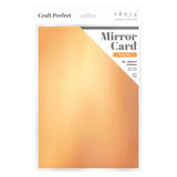 Load image into Gallery viewer, Craft Perfect Mirror Card Multipack of 4 Mirror Card - Satin Effect -Copper Mine - A4 - 9475E4