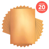 Load image into Gallery viewer, Craft Perfect Mirror Card Multipack of 4 Mirror Card - Satin Effect -Copper Mine - A4 - 9475E4