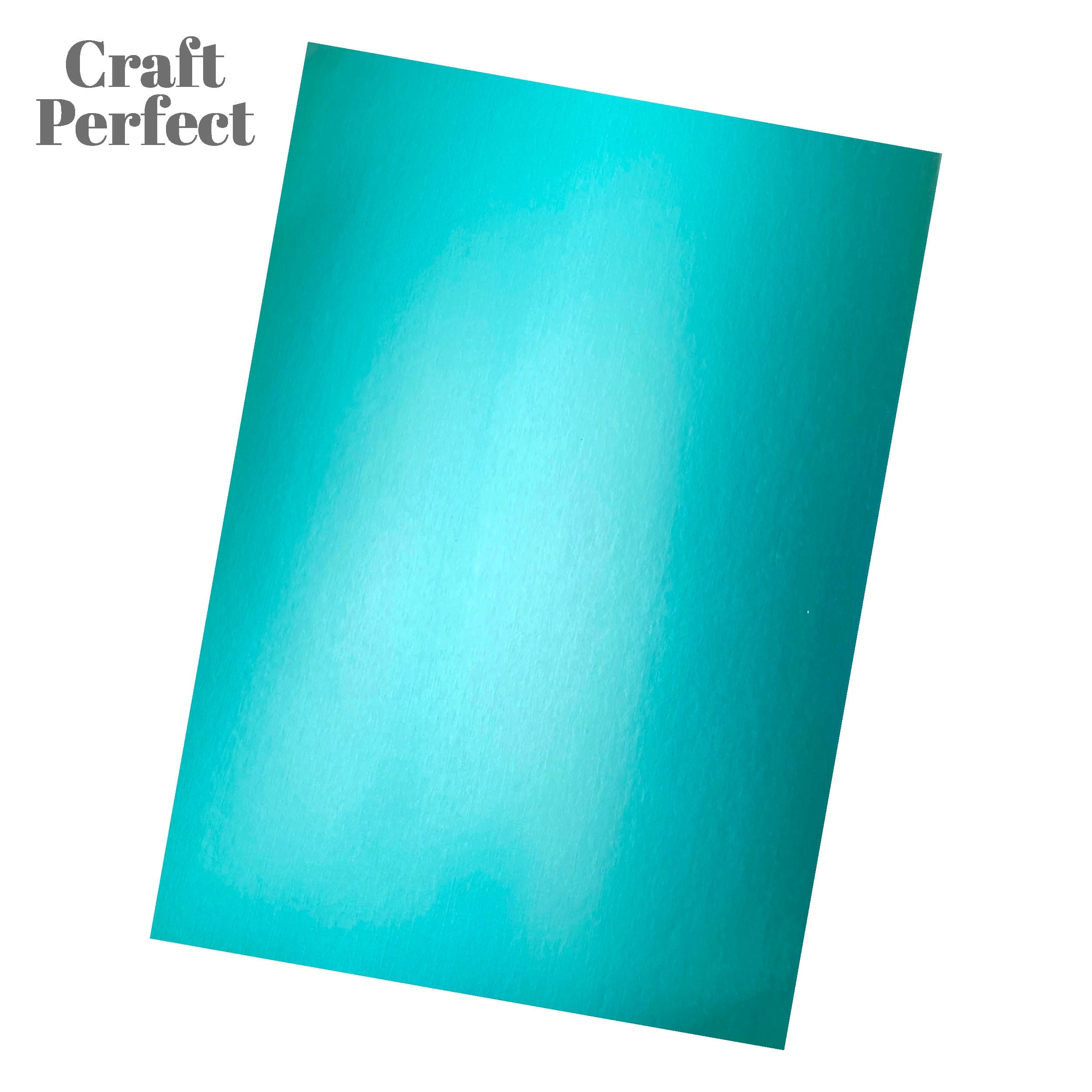 Craft Perfect Mirror Card Multipack of 4 Mirror Card - Satin Effect - Silky Sky - A4 - 9476E4