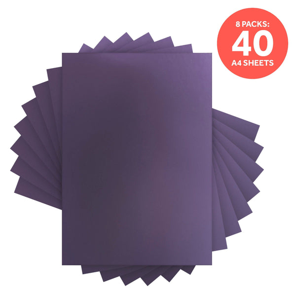Craft Perfect Mirror Card Multipack of 8 Mirror Card - Satin Effect - Blue Obsidian - A4 -9479E8