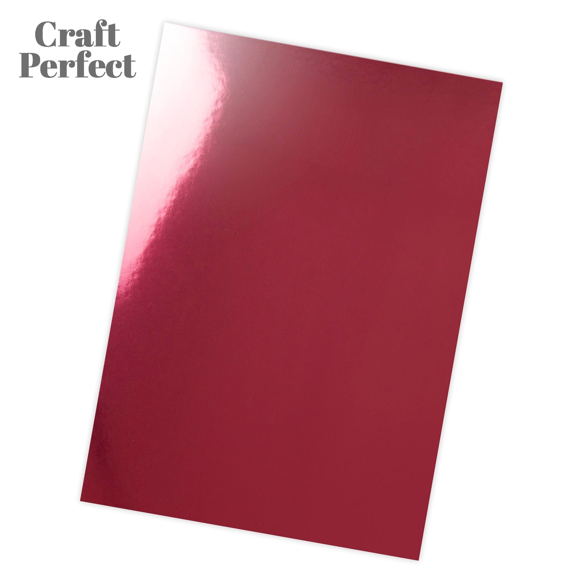 Craft Perfect Mirror Card Pack of 4 Mirror Card High Gloss - Italian Rose - A4 - 8704E4